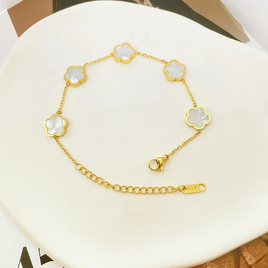 Bracciale quadrifoglio